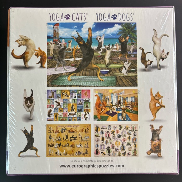 NEW Yoga Puppies 300 XL Piece Jigsaw Puzzle by Eurographics - Picture 2 of 5